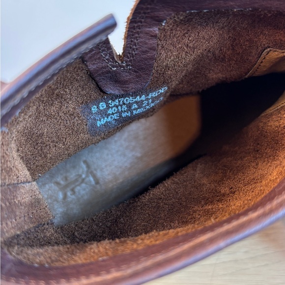 Frye Veronica Booties Short Tenora Redwood Color Leather Womans 9 - Picture 9 of 10